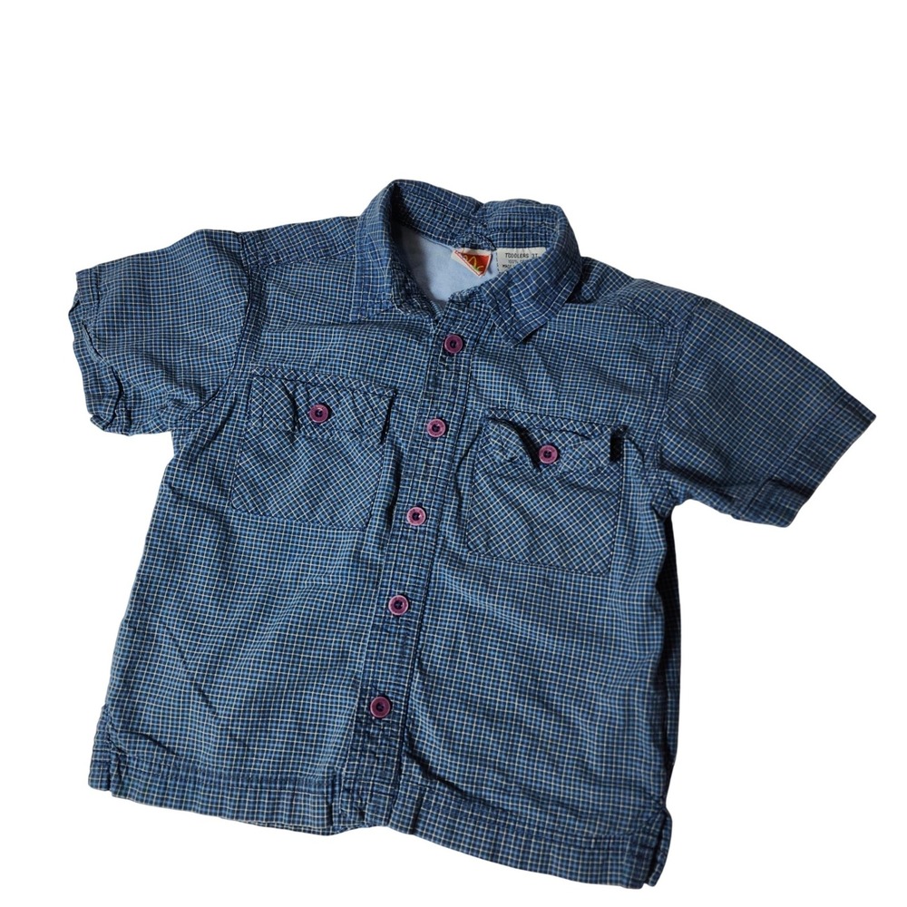 McDonalds McKids 3T Kids‎ Short Sleeve Button Front Shirt. Vintage